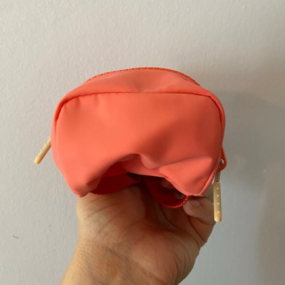 Lululemon City Adventurer Nano Backpack Coral Pink Running Zipper Mini Bag - Picture 6 of 9